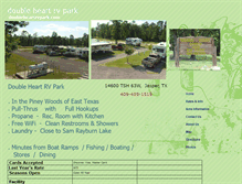 Tablet Screenshot of doubleheartrvpark.com